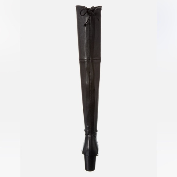 New Stuart Weitzman Genna 60 City Over the Knee Boots Black Stretch Leather 5 - Picture 4 of 15